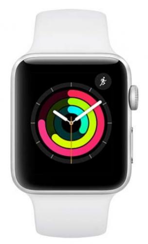 APPLE Watch 3 42mm Silver Aluminium with White Sport Band