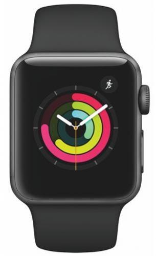 APPLE Watch 3 42mm Space Grey Aluminium with Black Sport Band