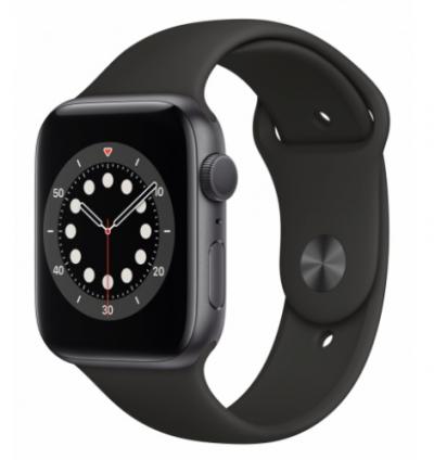APPLE Watch 6 44mm Space Gray Aluminium with Black Sport Band