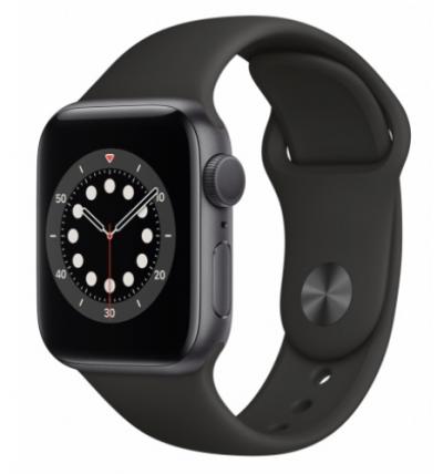 APPLE Watch 6 40mm Space Gray Aluminium with Black Sport Band