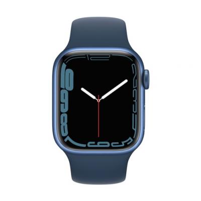 APPLE Watch 7 GPS + Cellular 41mm Blue Aluminium Case with Abyss Blue Sport Band - Regular