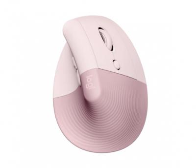 LOGITECH Lift Vertical ergonomická myš ružová