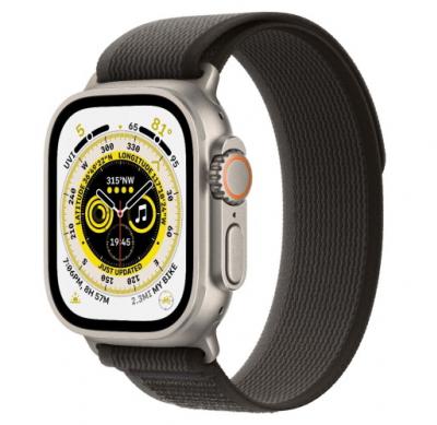 APPLE Watch Ultra GPS + Cellular 49mm Titanium Case with Black/Gray Trail Loop - M/L