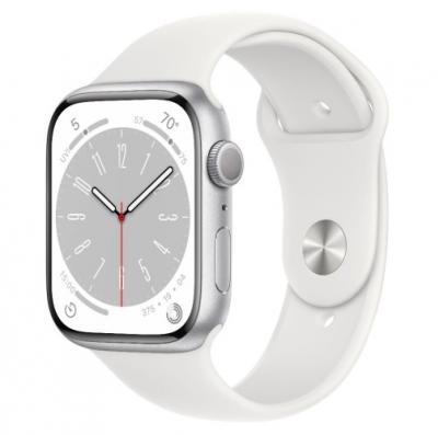 APPLE Watch SE GPS + Cellular 44mm Silver Aluminium Case with White Sport Band - Regular