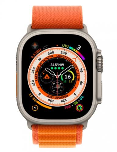 APPLE Remienok 49mm Orange Alpine Loop - S