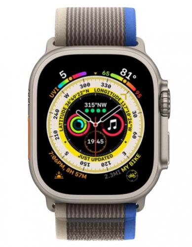 APPLE Remienok 49mm Blue/Gray Trail Loop S/M