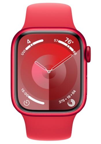 APPLE Watch 9 GPS 41mm Red Aluminium Case with Red Sport Band - S/M