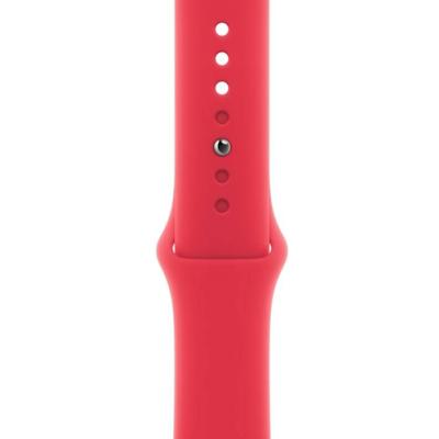 APPLE Remienok 45mm Red Sport Band - S/M