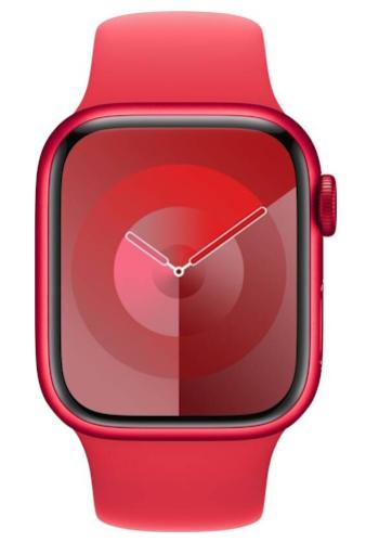 APPLE Remienok 45mm Red Sport Band - S/M