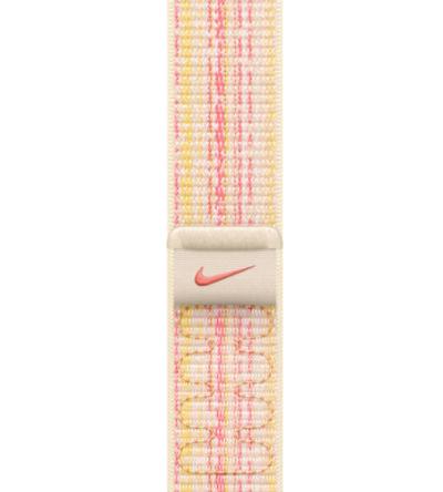 APPLE Remienok 45mm Starlight/Pink Nike Sport Loop