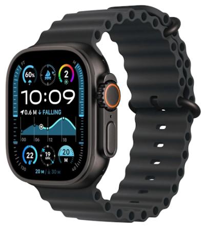 APPLE Watch Ultra 2 GPS + Cellular 49mm Black Titanium Case with Black Ocean Band