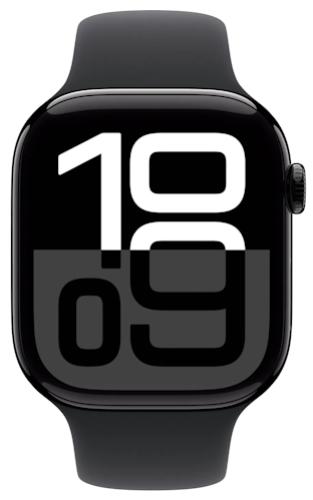 APPLE Watch 10 GPS 42mm Jet Black Aluminium Case with Black Sport Band S/M