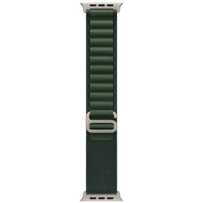 APPLE Remienok 49mm Dark Green Alpine Loop - Natural Titanium Finish - M