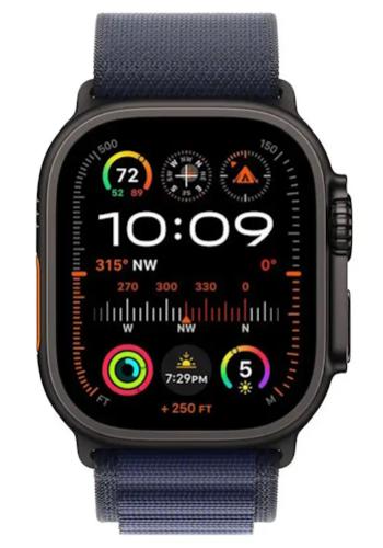 APPLE Remienok 49mm Navy Alpine Loop - Black Titanium Finish - M