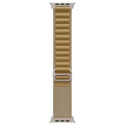 APPLE Remienok 49mm Tan Alpine Loop - Natural Titanium Finish - M