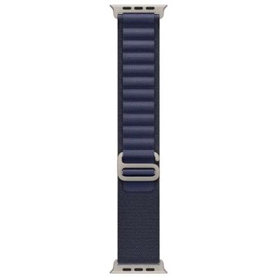 APPLE Remienok 49mm Navy Alpine Loop - Natural Titanium Finish - M