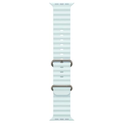 APPLE Remienok 49mm Ice Blue Ocean Band - Natural Titanium Finish