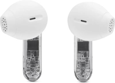 JBL Tune Flex 2 slúchadlá priesvitné  biele