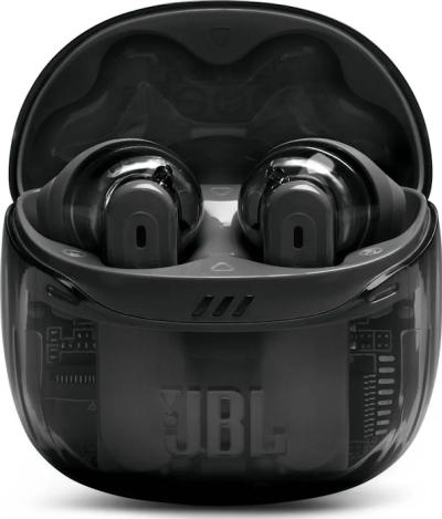 JBL Tune Flex 2 slúchadlá priesvitné čierne