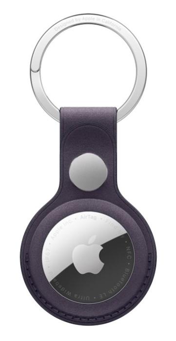 APPLE AirTag FineWoven Key Ring Midnight Purple