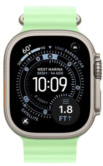 APPLE Remienok 49mm Neon Green Ocean Band