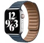 APPLE Remienok 40mm Baltic Blue Leather Link - Small