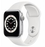 APPLE Watch 6 40mm Silver Aluminium with White Sport Band
