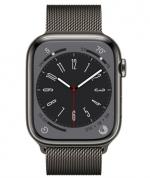 APPLE Watch 8 GPS + Cellular 41mm Graphite Stainless Steel Case with Graphite Milanese Loop