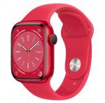 APPLE Watch 8 GPS 41mm Red Aluminium Case with Red Sport Band - Regular
