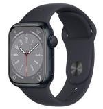 APPLE Watch 8 GPS + Cellular 41mm Midnight Aluminium Case with Midnight Sport Band - Regular