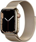 APPLE Watch 7 GPS + Cellular 45mm Gold Stainless Steel Case with Gold Milanese Loop
