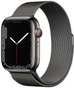 APPLE Watch 7 GPS + Cellular 45mm Graphite Stainless Steel Case with Graphite Milanese Loop