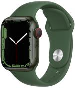 APPLE Watch 7 GPS + Cellular 41mm Green Aluminium Case with Clover Sport Band - Regular