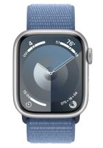 APPLE Watch 9 GPS + Cellular 45mm Silver Aluminium Case with Winter Blue Sport Loop