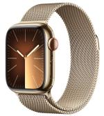 APPLE Watch 9 GPS + Cellular 45mm Gold Stainless Steel Case with Gold Milanese Loop