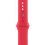 APPLE Remienok 45mm Red Sport Band - S/M