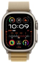 APPLE Watch Ultra 2 GPS + Cellular 49mm Natural Titanium Case with Tan Alpine Loop - S