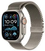 APPLE Watch Ultra 2 GPS + Cellular 49mm Natural Titanium Case with Natural Titanium Milanese Loop - L