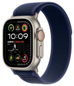 APPLE Watch Ultra 2 GPS + Cellular 49mm Natural Titanium Case with Blue Trail Loop - S/M