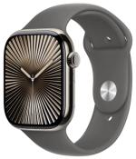 APPLE Watch 10 GPS + Cellular 46mm Natural Titanium Case with Stone Grey Sport Band S/M