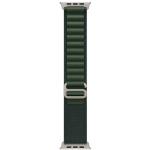 APPLE Remienok 49mm Dark Green Alpine Loop - Natural Titanium Finish - M