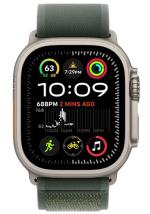 APPLE Remienok 49mm Green Trail Loop - Natural Titanium Finish - S/M