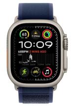 APPLE Remienok 49mm Blue Trail Loop - Natural Titanium Finish - S/M