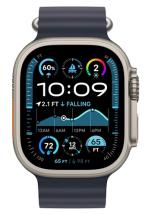 APPLE Remienok 49mm Navy Ocean Band - Natural Titanium Finish